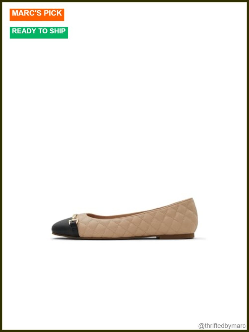 ALDO Leanne Square Toe Ballet Flats Slip-On Casual Shoes